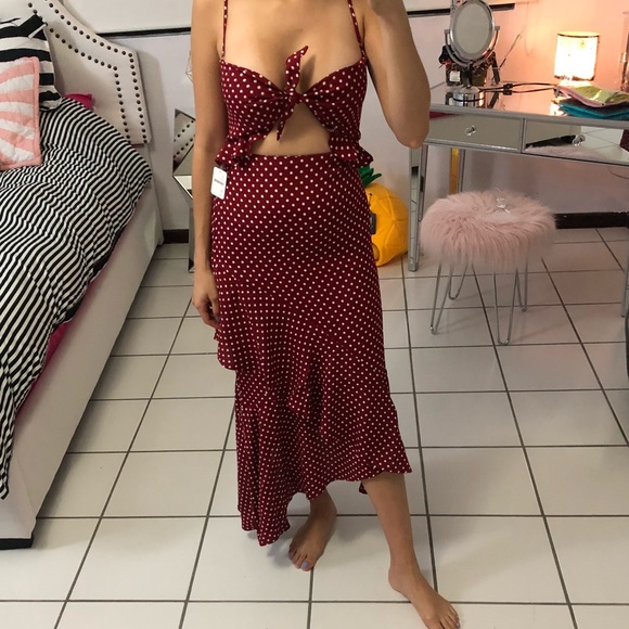 Free People (Flynn Skye) Polka Dot Maxi Dress - Picture 4 of 4